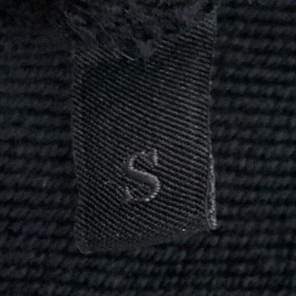 H11428 Moncler masked black pattern printed logo patch hooded drawstring long-sl - Picture 8 of 8